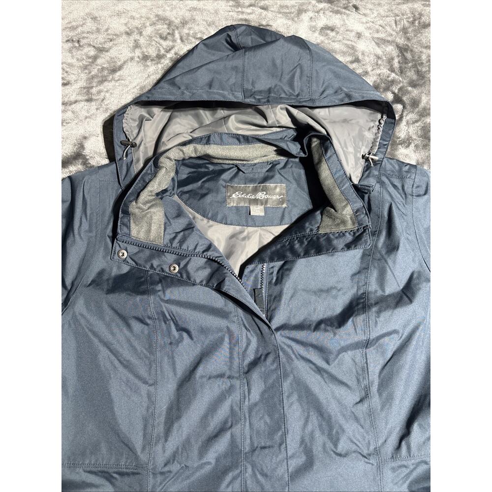 Eddie Bauer Girl On The Go Insulated Trench Coat Large NWT Waterproof T2XL - Picture 4 of 9